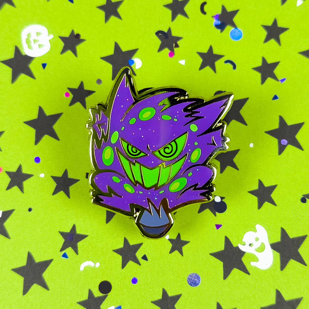 [ Trapped Soul ] Gengar x Spiritomb Fusion Enamel Pin