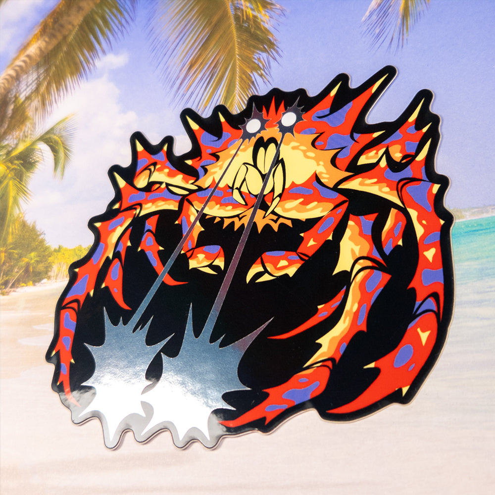 Giant Laser Crab Sticker - Versiris - Art by Versiris