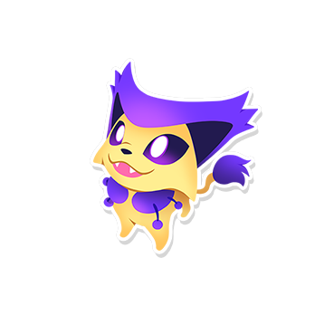 GOOD DOG Cat PKMN Stickers - Versiris - Art by Versiris