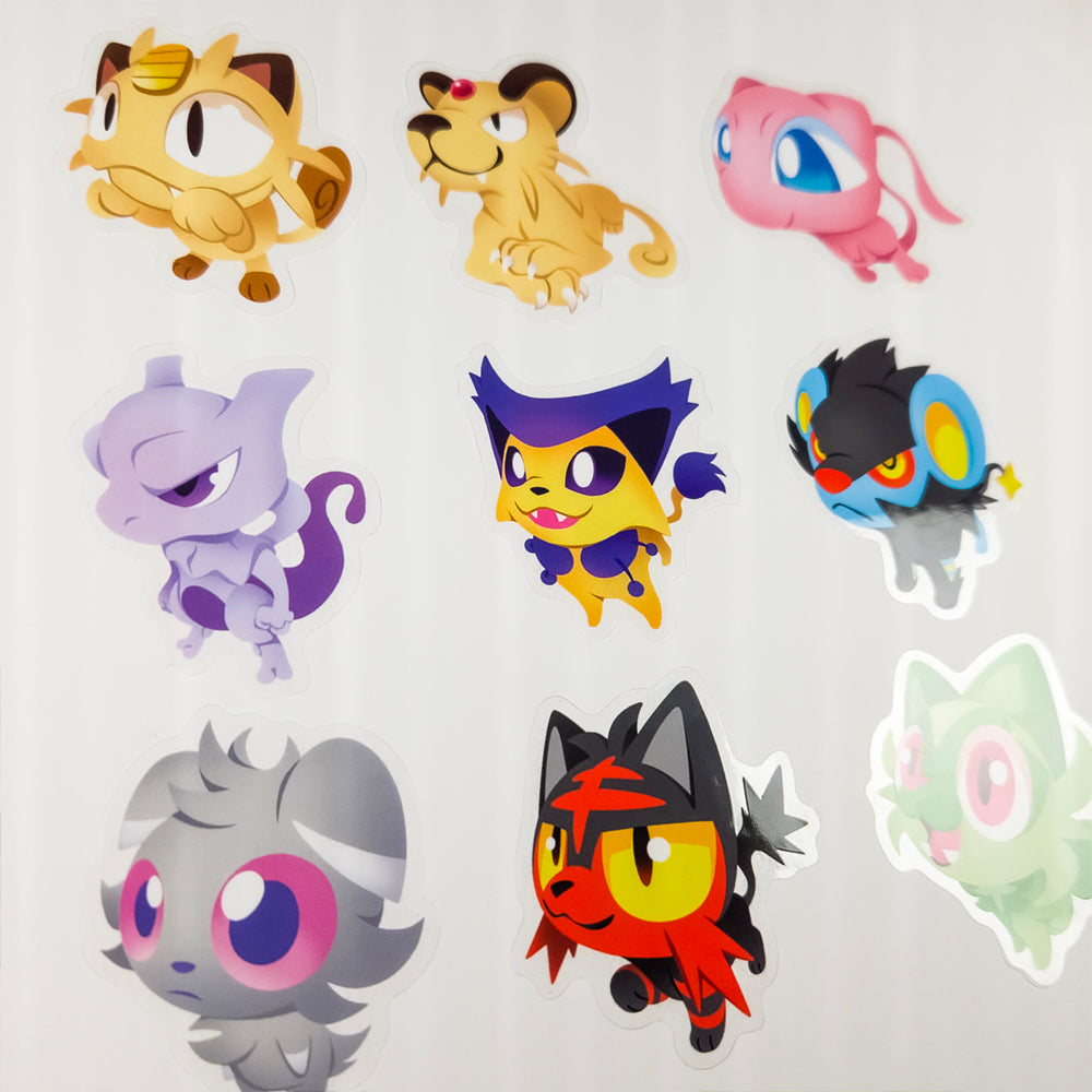 GOOD DOG Cat PKMN Stickers - Versiris - Art by Versiris