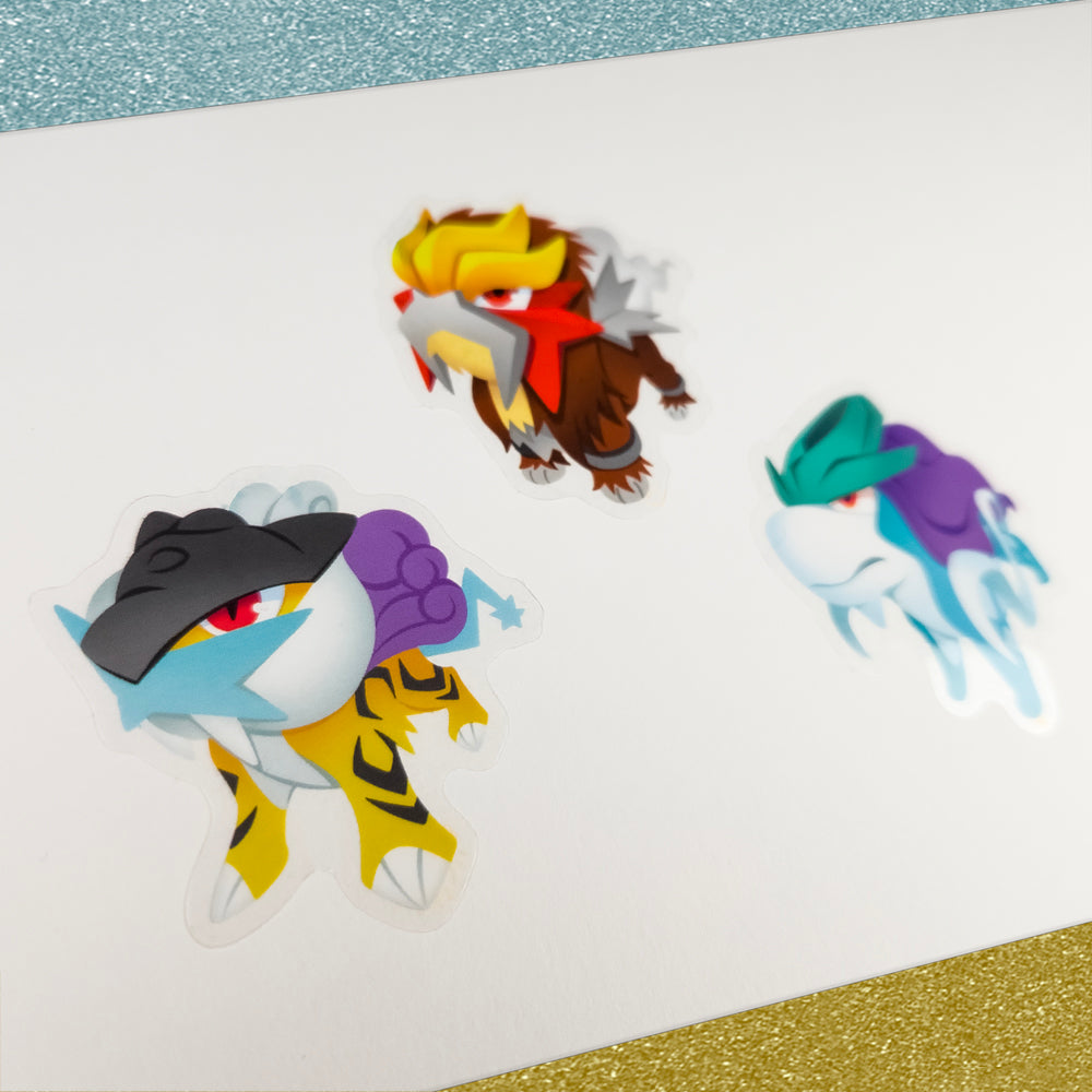 GOOD DOG Legendary Beast PKMN Stickers - Versiris - Art by Versiris