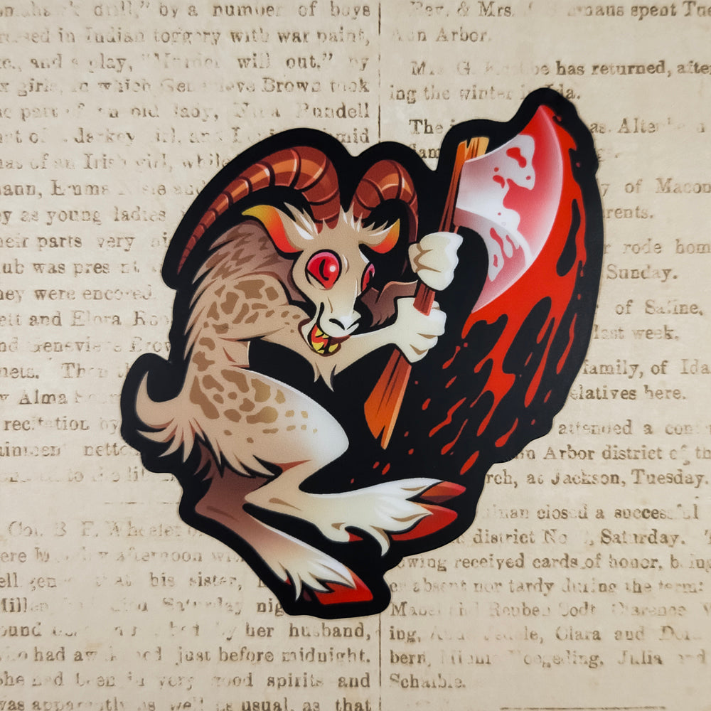 Pope Lick Monster Sticker - Versiris - Art by Versiris