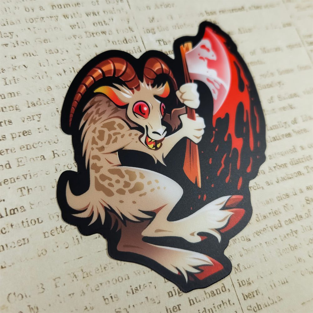 Pope Lick Monster Sticker - Versiris - Art by Versiris