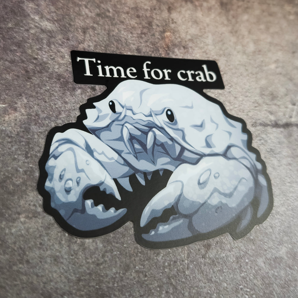 Time For Crab Sticker - Versiris - Art by Versiris