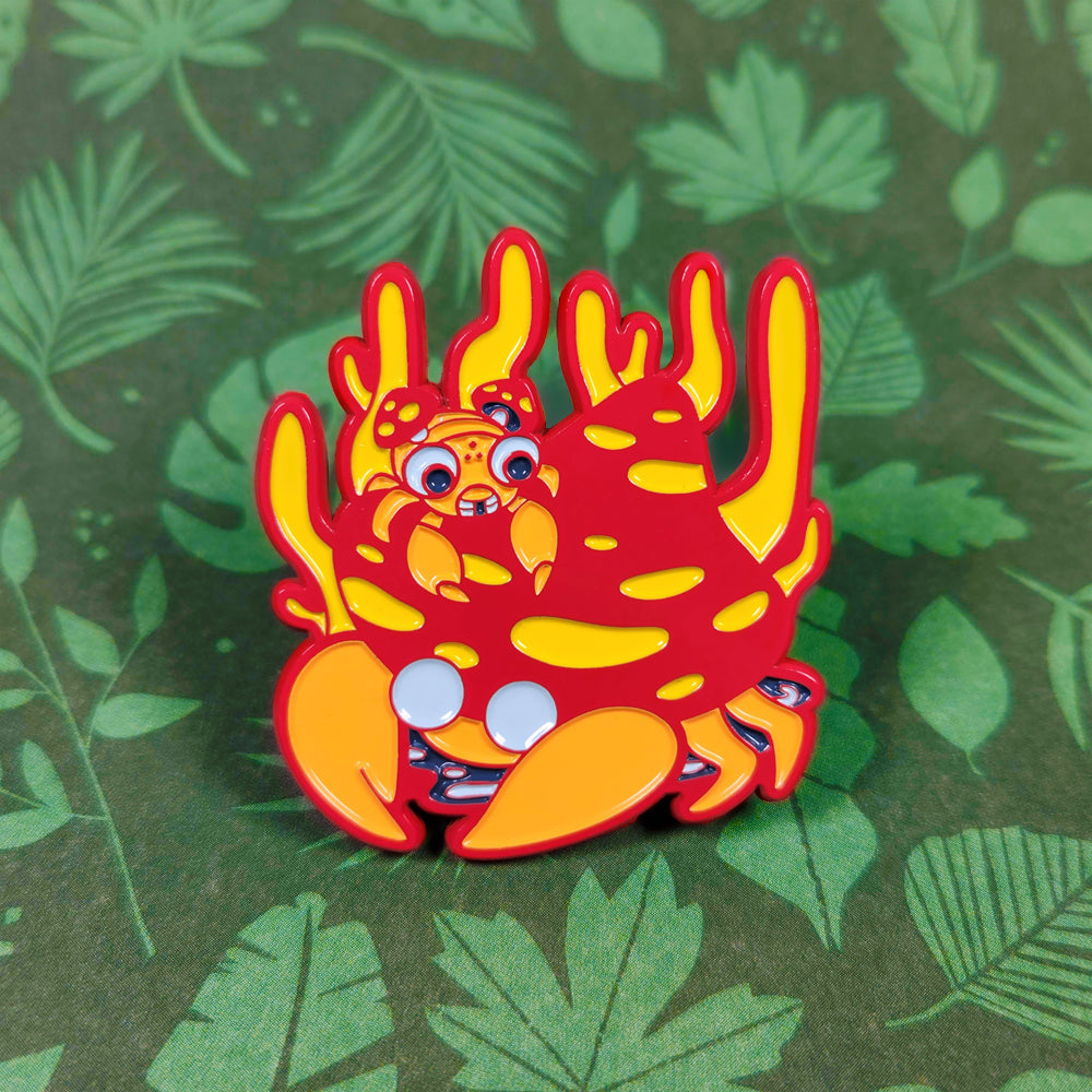 Parasect Mushroom Duo Enamel Pin - Versiris - Art by Versiris