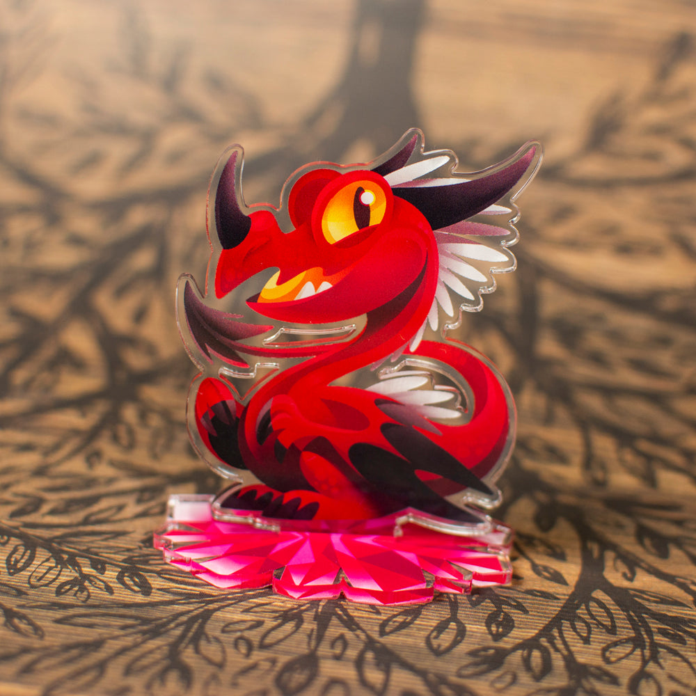 Realgar Dragon Hatchling Acrylic Standee - Versiris - Art by Versiris